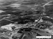 Aerial view of intersection of Highway 441 and Highway 27 - Leesburg, Florida