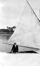 ABC Yacht Club member on sailboat - Fort George Island, Florida