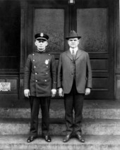 Portrait of Mayor John W. Martin with Jacksonville Police Chief A. J. Roberts.