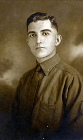 Portrait of A. Bernard Byrd wearing his WWI Quartermasters uniform - Tallahassee, Florida.