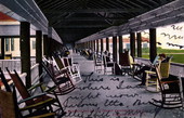 Veranda facing the ocean, Continental Hotel - Atlantic Beach, Florida
