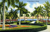 A park scene in Florida.