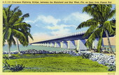 Overseas Highway bridge, between the mainland and Key West, Florida - as seen from Pigeon Key