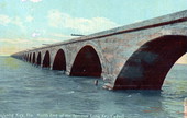 North end of the famous Long Key Viaduct - Long Key, Florida.