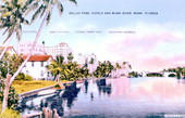 Dallas Park, hotels, and Miami River - Miami, Florida..
