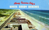Along Panama City's white sandy beaches