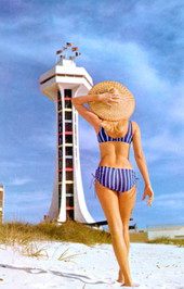 One of the many scenic attractions on Panama City beaches is the Miracle Strip Amusement Park tower.