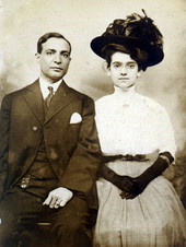 Couple posing for portrait