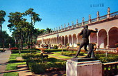 Courtyard of John and Mable Ringling Art Museum - Sarasota, Florida.
