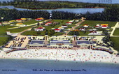 Air view of Sarasota Lido - Sarasota, Florida