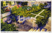 The spring and cross at the Fountain of Youth, St. Augustine, Florida