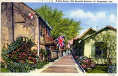Aviles Street, Old Spanish Quarter - Saint Augustine, Florida.