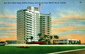 Sea View Hotel along Collins Avenue and Ocean front - Miami Beach, Florida