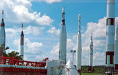 Rockets at Kennedy Space Center - Cape Canaveral, Florida