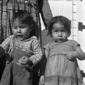 Seminole Indian twins Albert and Caroline Snow