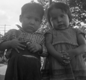 Seminole Indian twins Albert and Caroline Snow