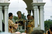Outdoor epiphany religious service for the Greek Orthodox Community - Tarpon Springs, Florida