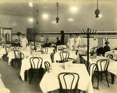 Restaurant interior.