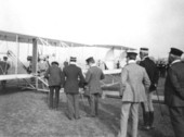 Preparation for Lloyd C. Griscom's ascent with Wilbur Wright.