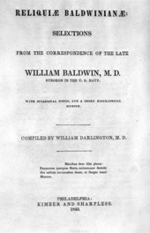 Selections from correspondence of William Baldwin