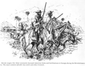 British rangers and Banditti harass American farms