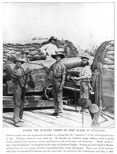 "Inside the battery north of Fort McRee at Pensacola".