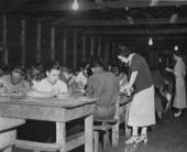 Arithmetic class at C.C.C. Camp Olustee