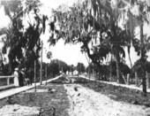 Derby Street with group in left