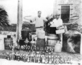 Men with bottles.