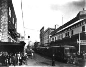 Trolley car in dowtown Miami.