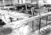 Airplanes in hangar at Carlstrom Field - Arcadia Region, Florida.