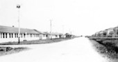 Street running along the barracks at Carlstrom Field - Arcadia Region, Florida.