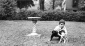 Boy with dog
