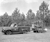 Florida Forest Service truck and tractor