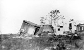 Building destroyed by hurricane..