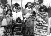Harriet Bedell with Seminole women and children