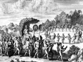 The queen-elect is brought to the king