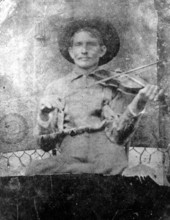 Man holding fiddle