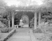 Corner of garden at DeEtte Holden Cummer residence.