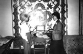 Florence L. Renney accepting award.