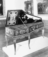 Antique French harpsichord.