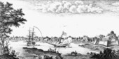 Artist's view of Saint Augustine.