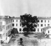 View of the Sanford House hotel.