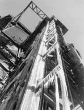 Ice on launch pad 12 at Cape Canaveral, Florida.