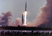 Apollo 11 takeoff - Cape Canaveral, Florida