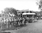 Confederate veterans' ceremony at the Gamble Plantation Judah P. Benjamin Memorial