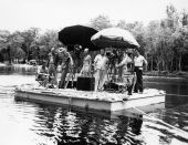 Film crew during filming of Tarzan movie