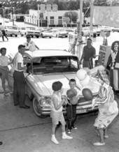 Clowns at a Phillips 66 gas station - Tallahassee, Florida.