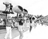 Florida State University cheerleaders at Orange Bowl stadium - Miami, Florida