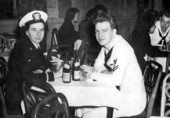 Annie Will Langford with unidentified sailor